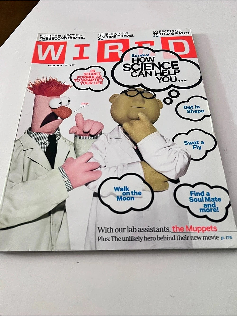Vintage WIRED Magazine November 2011 The Muppets Cover Fuzzy Logic Science Issue